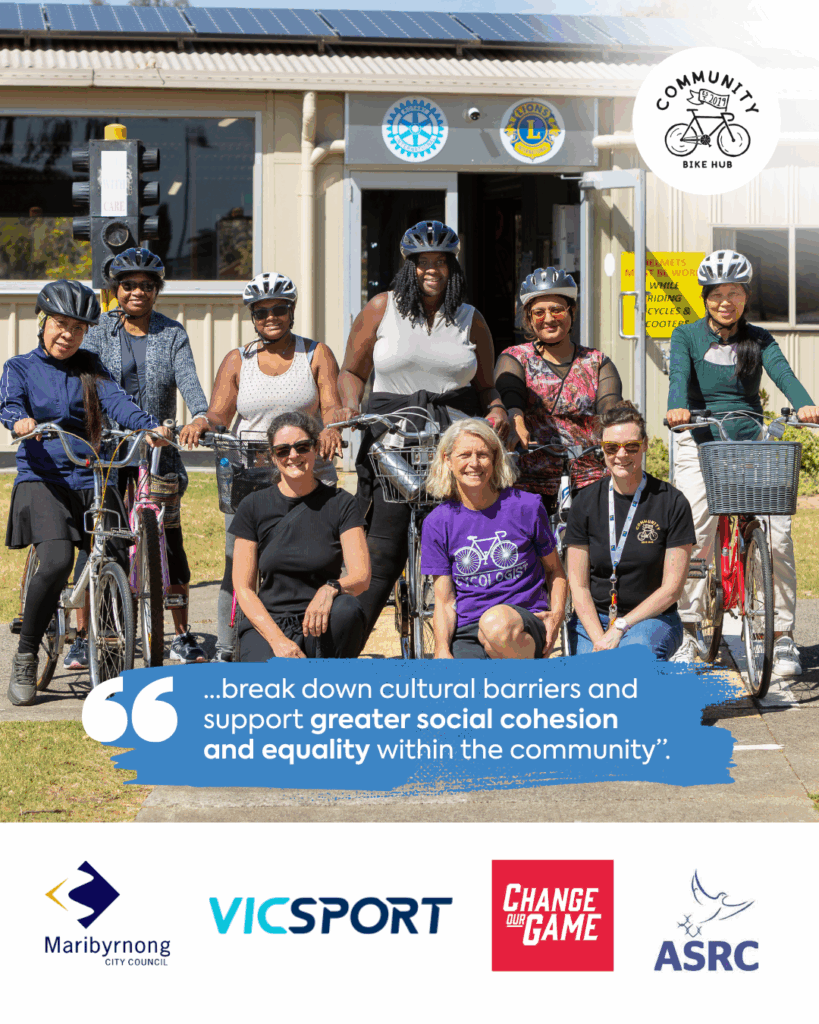 Vicsport published a heartfelt article on the collaborative event the Community Bike Hub proudly facilitated last year; Empower Her Ride.