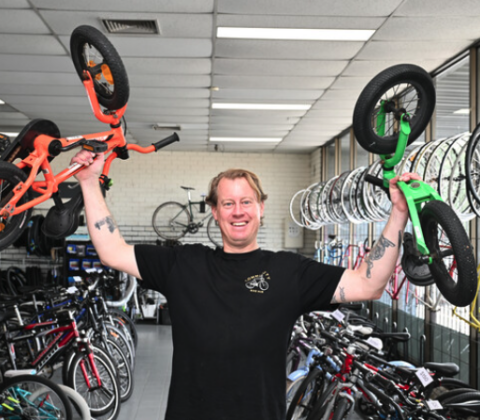 Refurbished second-hand bikes for sale at Community Bike Hub, West Footscray