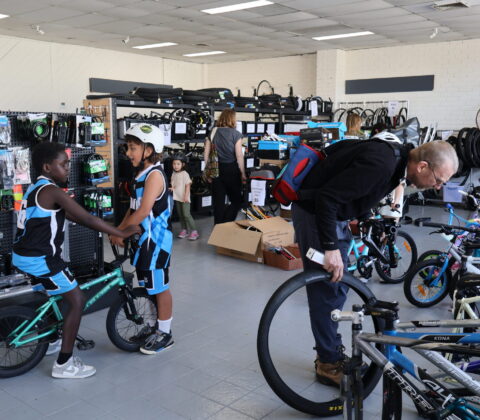 Second-hand kids' bikes ready to ride